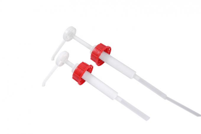 UKR30 57mm Closure 15cc 30cc Red Plastic Ketchup Sauce Dispenser Pump of Pilfer Proof Closure Design 1