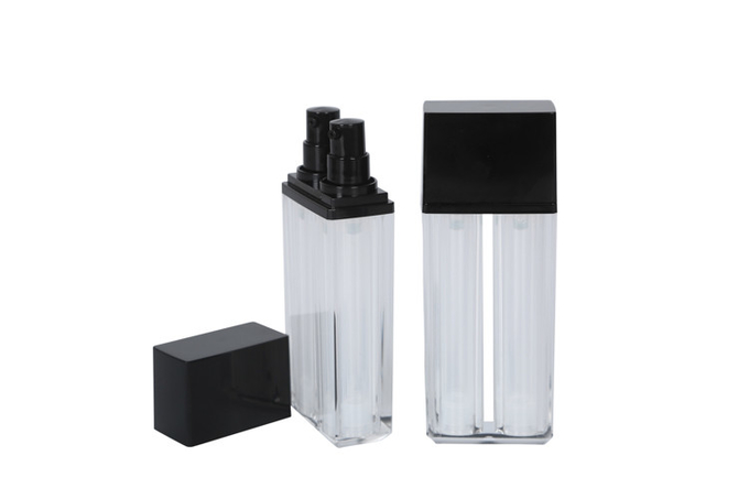 15ml+15ml Empty Airless Cream Bottle Pump Acrylic Double Chamber Wall 2 Tubes Foundation Bottle UKE09 0