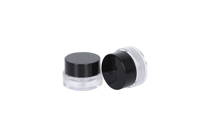 5G / 5ML Round Clear Glass Jars with Black Lids Makeup Foundation Lotion Cream Cosmetic Conatiner 1