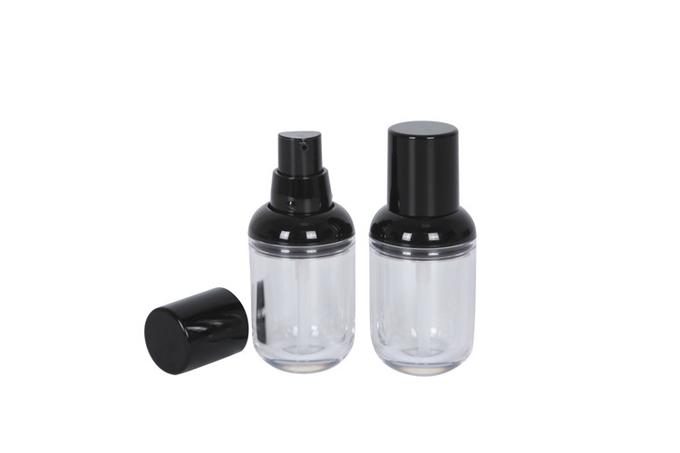 Airless 25ml Empty Foundation Bottle Transparent Glass 1