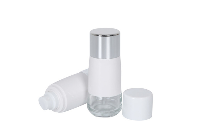 Special Shape 50ml Cosmetic Pump Bottle / Airless Foundation Bottle 0