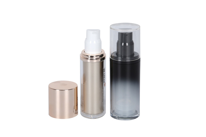 Clear Double Layer Arcylic Makeup Pump Bottle Base Foundation Packaging 0