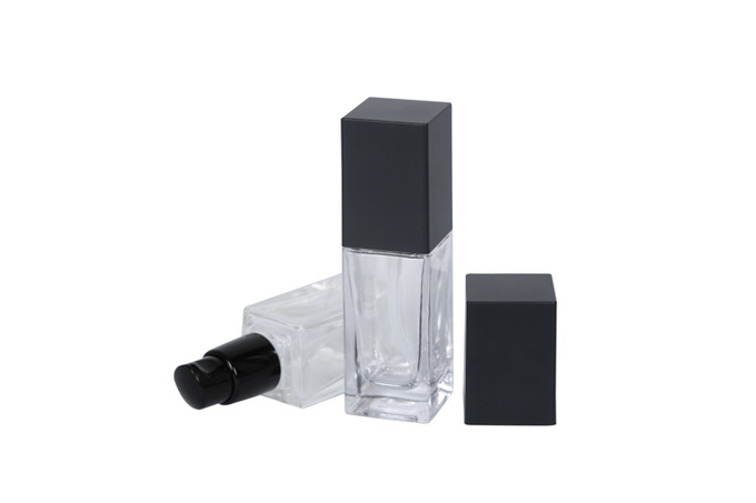 Airless Square Style Cosmetic Pump Bottle 20ml 30ml 1