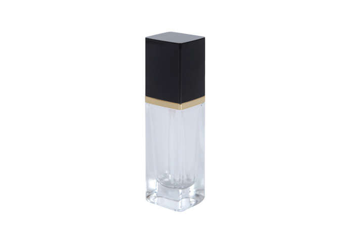 20ml Square Glass Cosmetic Pump Bottle Foundation Primer Makeup Base 0