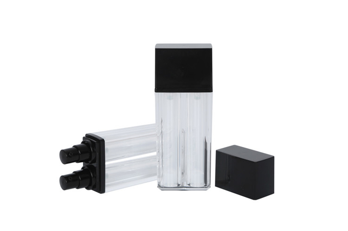 Double Chambers Refillable Foundation Bottle Multipurpose Acrylic Concealer Makeup 0