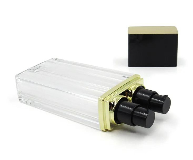 Double Chambers Refillable Foundation Bottle Multipurpose Acrylic Concealer Makeup 1