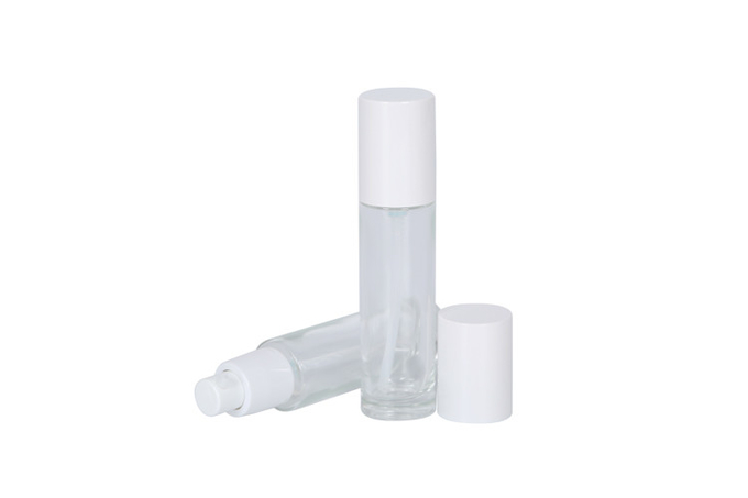 1oz Travel Foundation Bottle Flat Shoulder Frosted Glass Essence 1