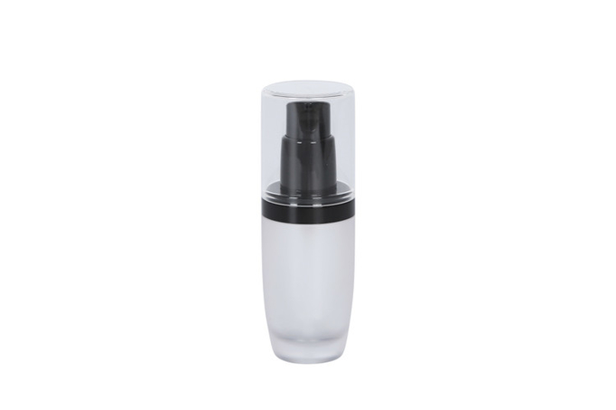 Custom Frosted Glass Foundation Bottle For Travel Skin Care 0