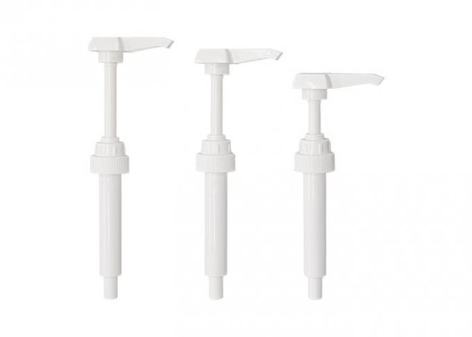 28-400 Closure Square Head Syrup Sauce Dispenser Pump PP White 5ml 8ml 10ml Output 1