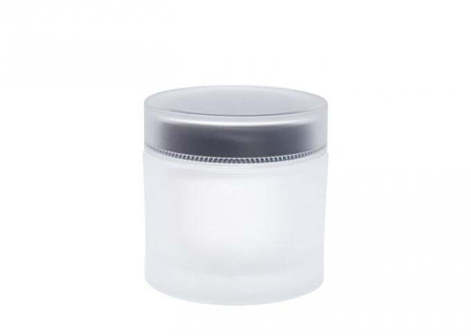 Double Wall Plastic Acrylic Cosmetic Cream Jars For Skin Care Customized 0