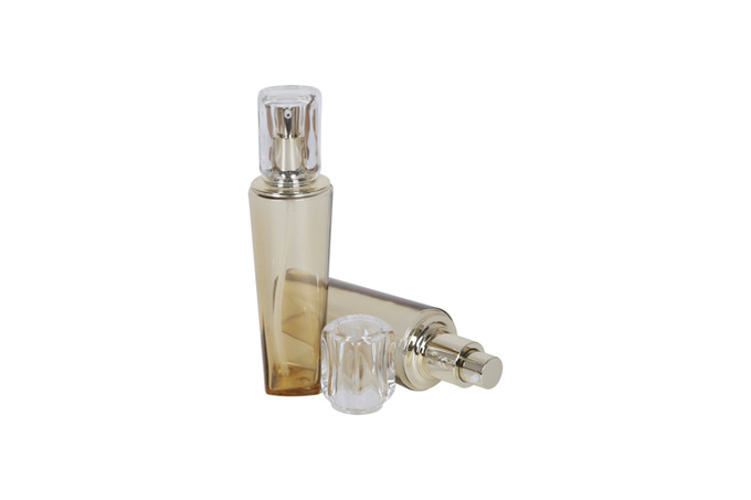 Gold Cosmetic Packaging Set Plastic Dropper Bottle Lotion Bottle Toner Bottle And 15/50g Acrylic Cream Jar 1