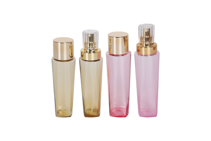Popularity Gold Cosmetic Packaging Set 150/200ml PETG Toner Bottle Lotion Bottle 15/50g Acrylic Cream Jar 0