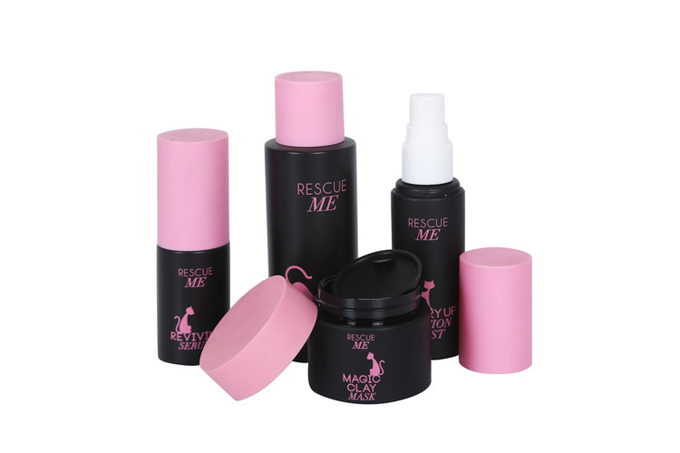 Top Quality 30/50/60/100ml Plastic PET Lotion Pump Bottle Or Spray Pump Bottle With 30g 50g PET Cream Jar 0