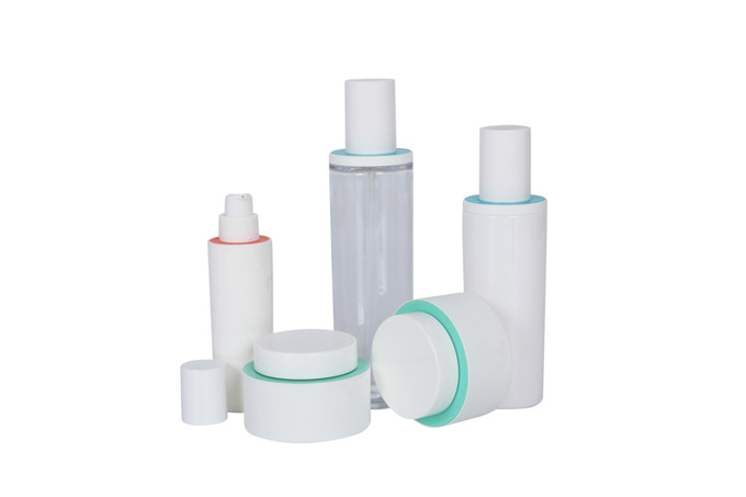 Luxury Beauty Cosmetic Essence Travel Face Skin Care Set Clear PP 60/150/180ml Lotion Bottles With 30/50g Cream Jar 0