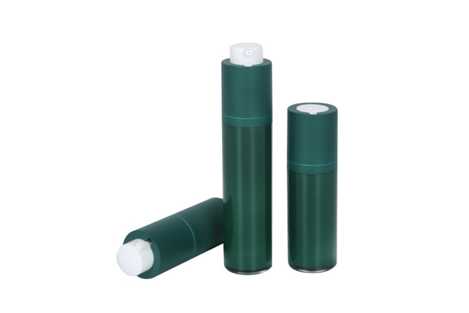 New Style Cylindrical Rotating Airless Up And Down Cosmetic Lotion Pump Bottles Family Bottles Airless Cream Jar 1