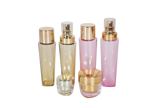 New Colored Skincare Cosmetic Packaging Set PETG 150ml 200ml Toner Lotion Bottle 15g 50g Acrylic Cream Jar 1