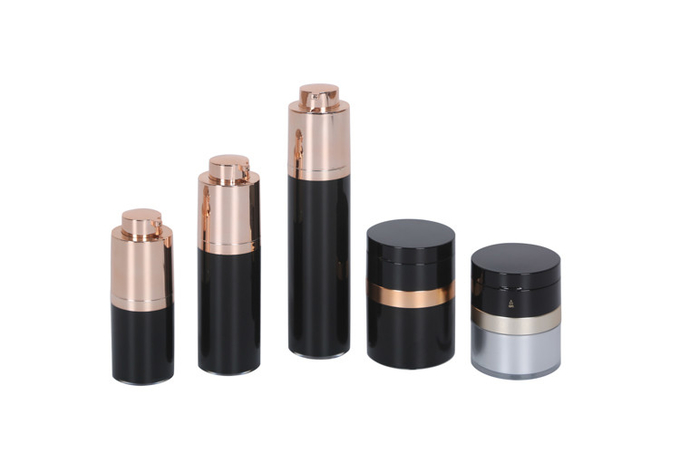 Rotating Twist Cosmetic Airless Pump Bottle 15/30g Acrylic Airless Cream Jar With Mirror Hydrating Acne Organic Skincare 1