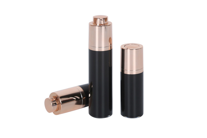 Rotating Twist Cosmetic Airless Pump Bottle 15/30g Acrylic Airless Cream Jar With Mirror Hydrating Acne Organic Skincare 0