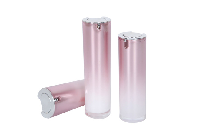 Straight Round Cosmetic Set 50g Moisturizing Face Cream Jar 15/30/50ml Whitening Lotion Bottles With Internal Press Pump 0