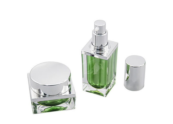 Elegant Cosemtic Skincare Acrylic Packaging Set 30g 50g Cream Jar 30ml 60ml 100ml 120ml Lotion Bottle 4
