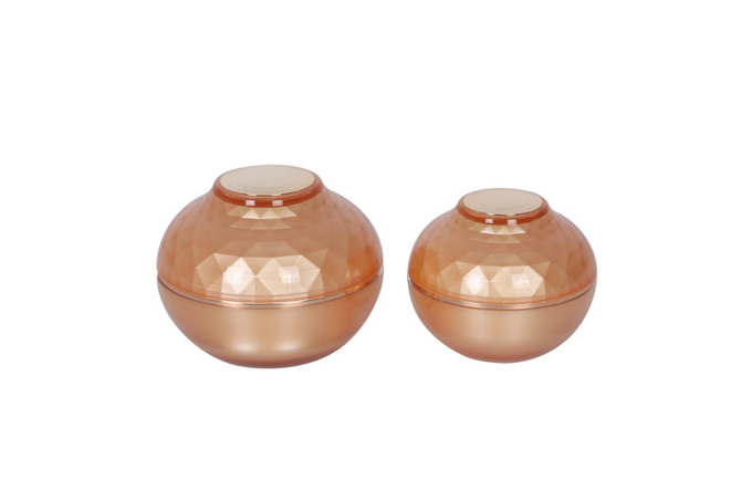 Set of 4pcs Waist Cap Acrylic 80-120ml Lotion/Gel/Essence Bottle Onion Shape 30-50g Cream Jar 0