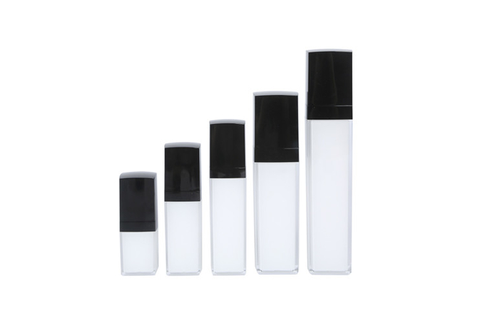 Square Acrylic Cosmetic Packaging Set 15-30-50-100-120ml Lotion Essence Bottle 15-30-50g Cream Jar 0