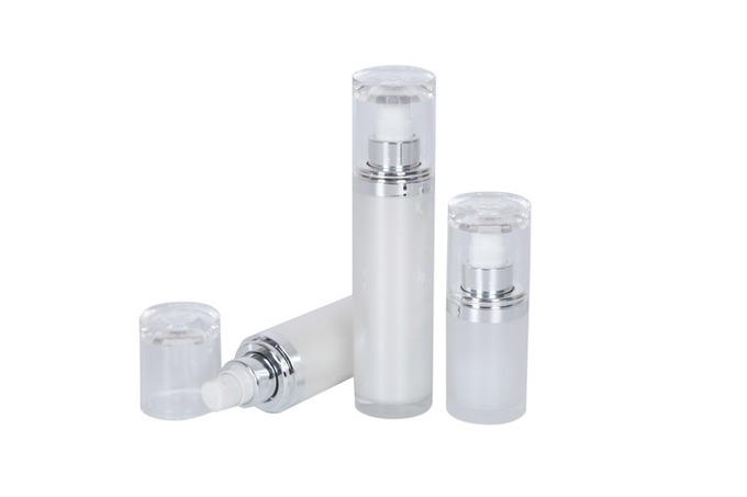 Customized Color Skincare Set 15/30/50g Acrylic Cream Jar And 15/30/50ml Cosmetic Packaging Lotion Bottles Family Set 1