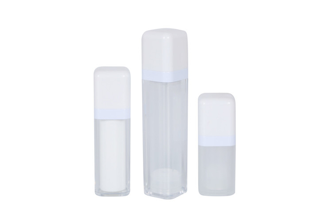 Acrylic Square 15/30/50ml Face Moisturizer Bottle Matte White lotion toner Family Skin Suit 1