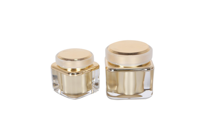 Family Set Square Gold Cosmetic Packaging Bottles 30/60/120ml For Skincare 1