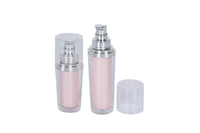 Skin Care Container Acrylic Serum Pump Bottle With Cream Jar Set 0