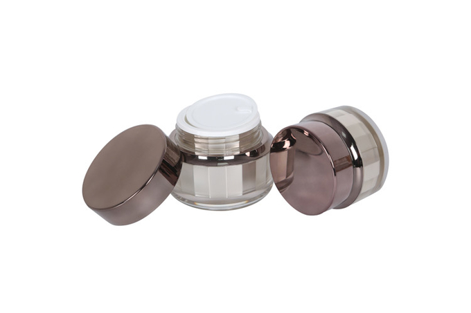 60ml Acrylic Lotion Bottle Antique Brass Travel Cosmetic Packaging Set 1