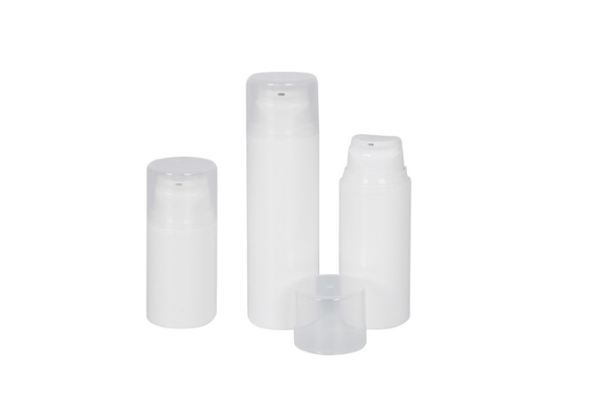 Cylinder PP Airless Bottle Cosmetic Skincare Set For Serum 30ml 100ml 0