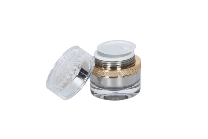 Travel Skin Care Set 30ml Cylinder Cosmetic Pump Bottle 50g Facial Treatment Cream Jar 1
