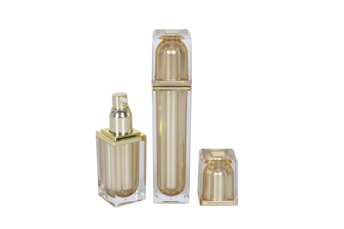 120ml Acrylic Serum Bottle Face Cream Jar Cosmetic Packaging Set 0