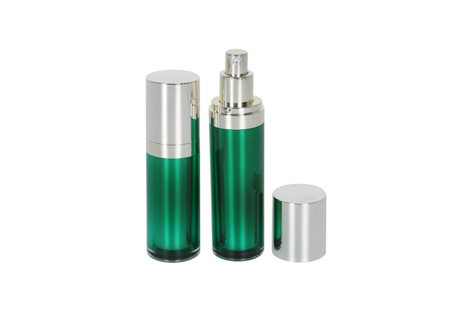 Cosmetic Serum Pump Bottle Packaging 30g Acrylic Face Cream Jar Daily Skincare 0