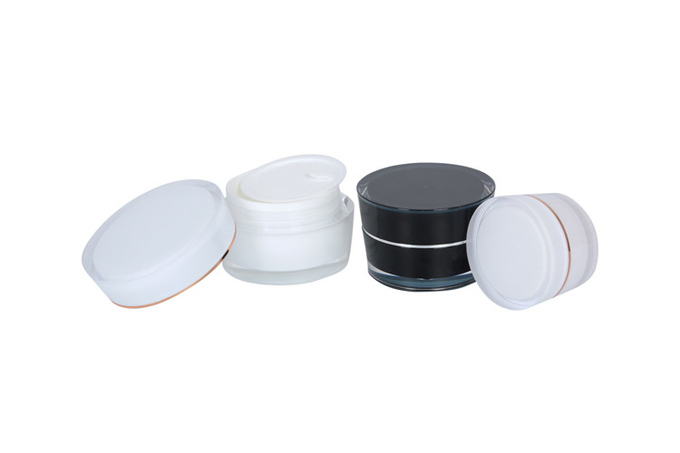 Cosmetic Serum Acrylic Lotion Bottle Skin Care Cream Jar Packaging Set 1
