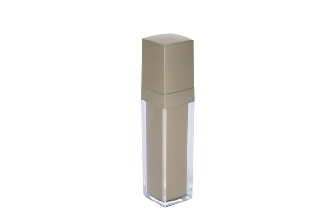Double Wall Lotion Cosmetic Pump Bottle 30 / 50ml Square Acrylic Face Cream Jar Family Set 1