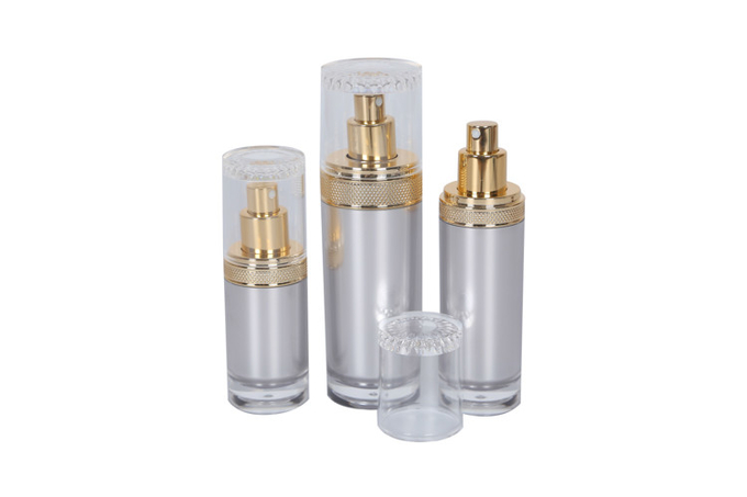 100ml Acrylic Lotion Pump Bottles With 50g Face Cream JarCosmetic Packaging 0