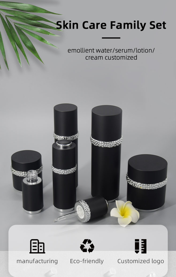 30ml Lotion Serum Dropper Bottle Acrylic Cream Jar Skincare Set 0