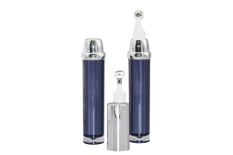 Airless Eye Treatment Pharmaceutical Bottles Zine Alloy Head For Skincare 15ml