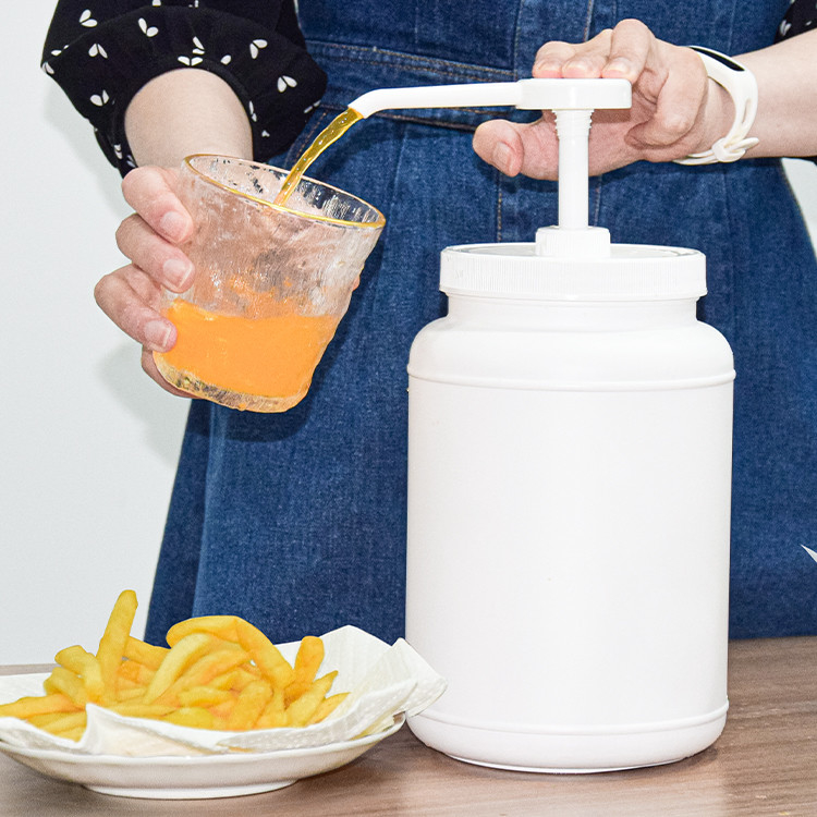 Chocolate Syrups / Hot Sauce Pump Dispenser Std Head Type Round PE Container
