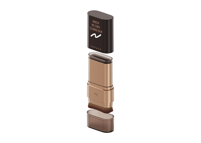 Health and beauty containers deodorant containers Empty Lightweight Foundation Stick With Brush 10g 15g 20g