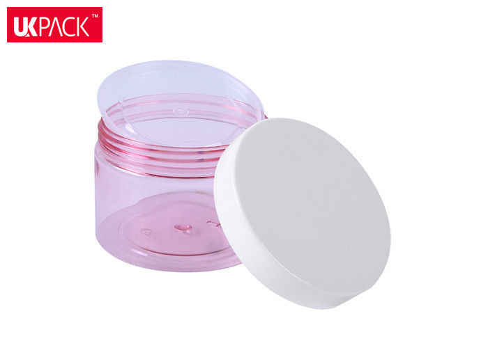 Frosted Clear Cosmetic Plastic Jars Big Size Facial Mask / Hiar Cream Jar UKC49