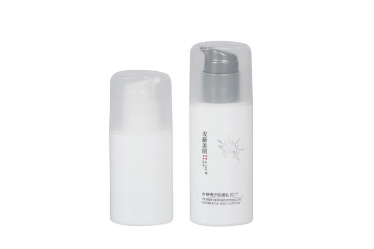 Oval Shape 30ml 50ml PP Airless Bottle Customized Color Lotion / Cream Skin Care Packaging Container UKA07