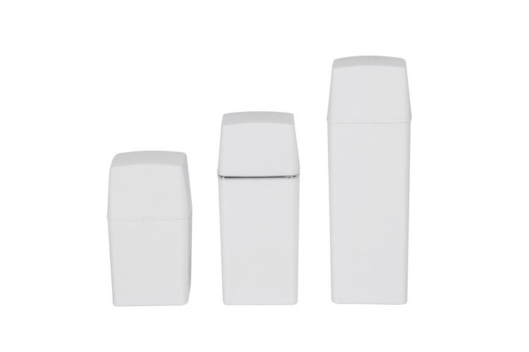 Square Shape PP Cream Airless Bottle 15ml 30ml 50ml with Round Pump Cosmetic Vacuum Packaging Container UKA12