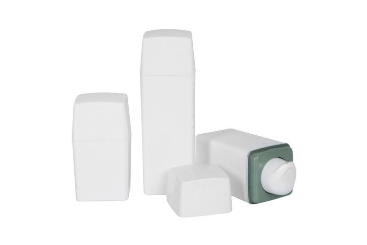 0.23ml Output Square White Pp Airless Cosmetic Containers