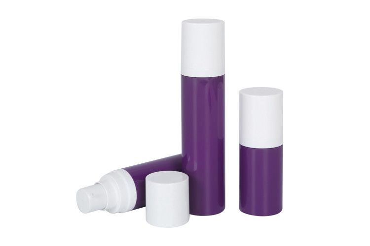 50ml 75ml 120ml Hand / Body Airless Pump Bottles With Silk Screening Cosmetic Packaging Container UKA17-B