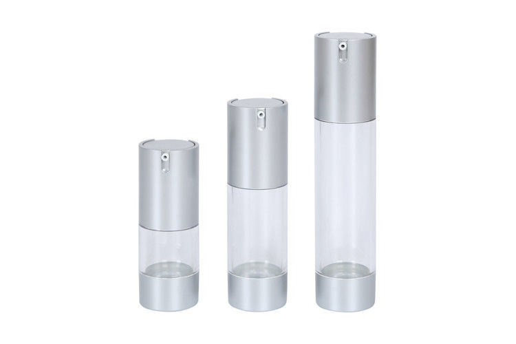 15ml 20ml 30ml 35ml 50ml Transparent AS Airless Pump Bottle Lotion / Cream Packaging UKA26