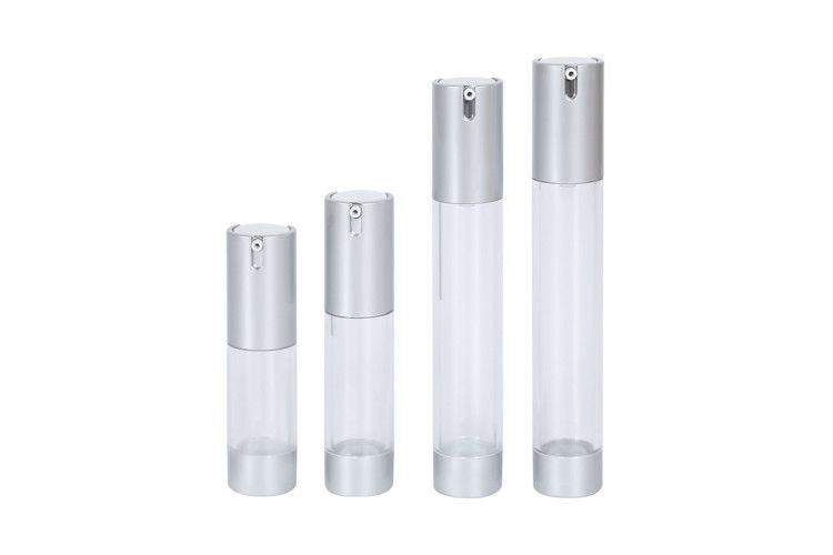 15ml 20ml 30ml 35ml 50ml Transparent AS Airless Pump Bottle Lotion / Cream Packaging UKA26