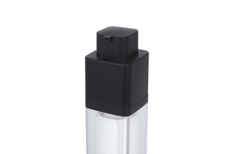 Double Layer Square Acrylic PP 15ml 30ml 50ml Airless Pump Packaging Cosmetic Bottle